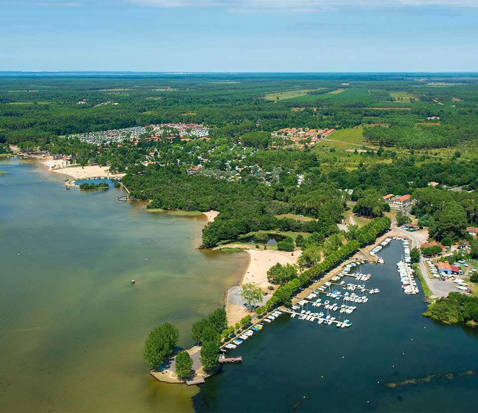 Camping en Bord de lac Landes Gascogne