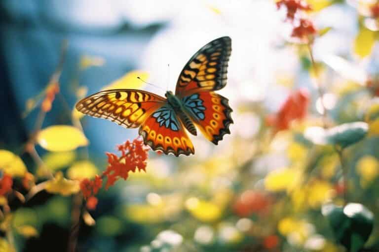 Visiter le parc au paradis du papillons